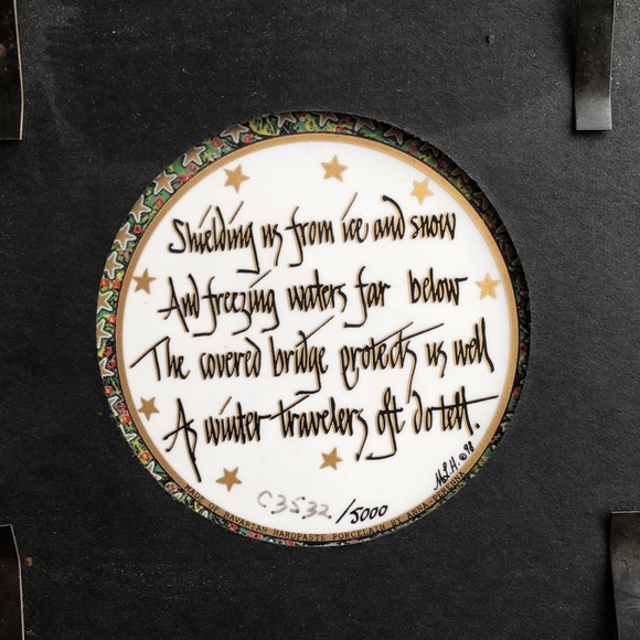 P. Buckley Moss Set of 3 Ornaments in Custom Frame - Picture 6 of 15